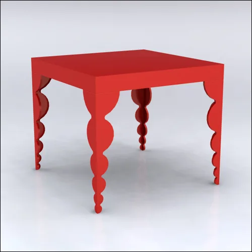 4x4x42-Bubble Table-RED-001