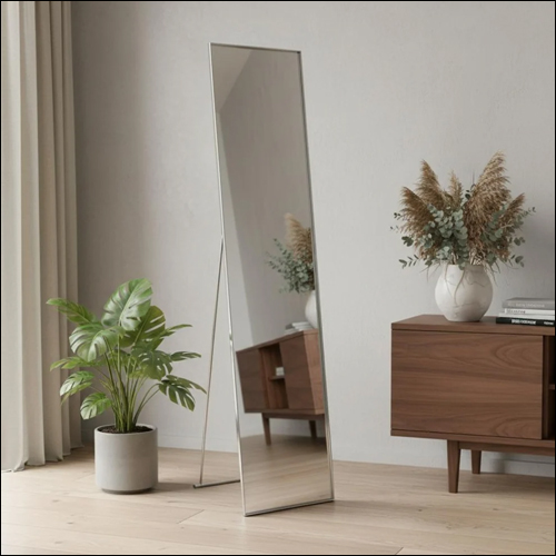 Chrome Full-Length Mirror