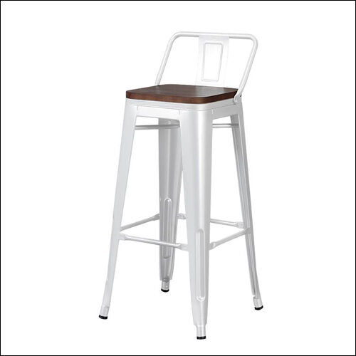 Metal-Stool-White-Wood-Seat-001A