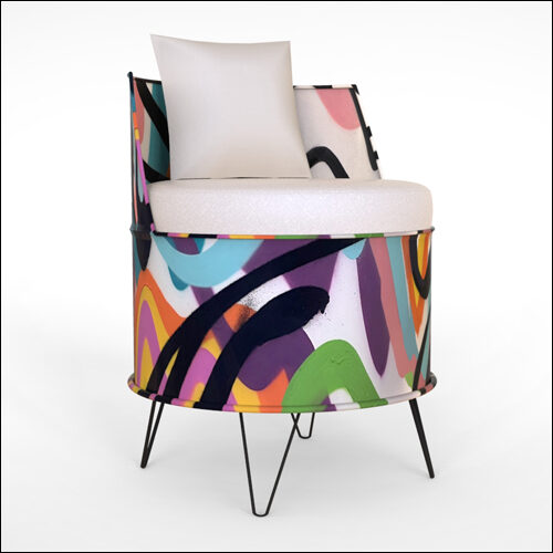 URBANITE-METAL-DRUM-LOUNGER-ABSTRACT-2B-001B