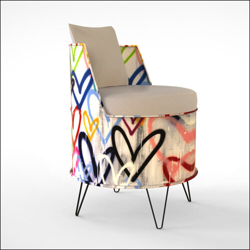 URBANITE-METAL-DRUM-LOUNGER-HEARTS-WHT-001H