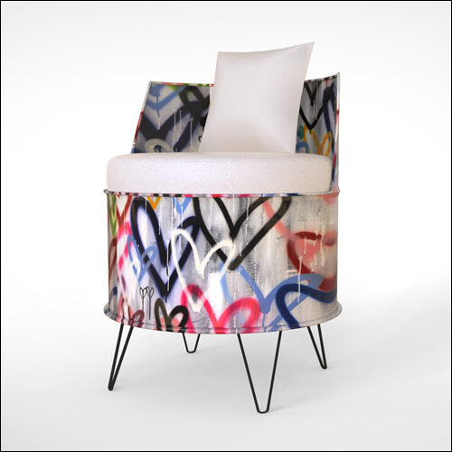 URBANITE-METAL-DRUM-LOUNGER-HEARTS-WHT-001I
