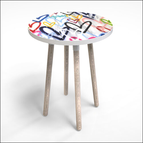 PEGGY-HI-Cocktail-Table-W-GRAFFITI-AMOUREUX-BLANC-TOP-001C