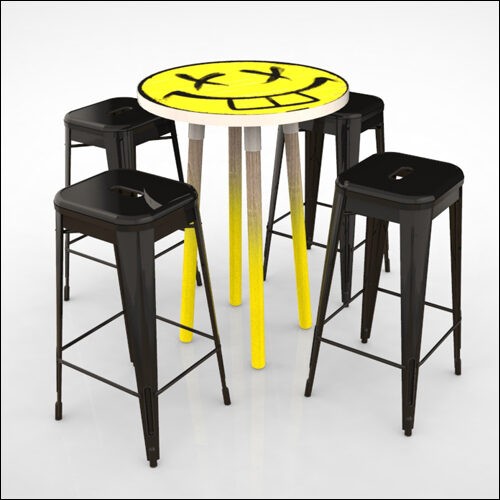PEGGY-HI-Cocktail-Table-W-GRAFFITI-TOP-W-WEATHERED-OAK-LEGS-001D