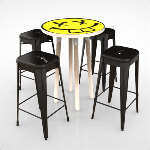 PEGGY-HI-Cocktail-Table-W-GRAFFITI-TOP-W-WEATHERED-OAK-LEGS-001E