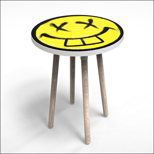 PEGGY-HI-Cocktail-Table-W-GRAFFITI-TOP-W-WEATHERED-OAK-LEGS-001G