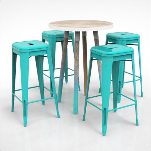 PEGGY-HI-Cocktail-Table-WEATHERED-OAK-TOP-TEAL-OMBRE LEGS-001C