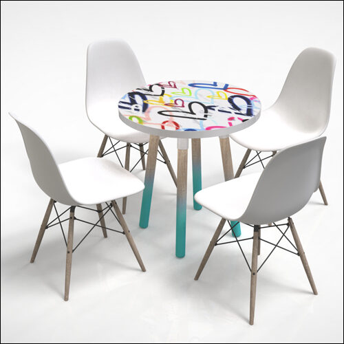 PEGGY-LO-Table-W-GRAFF-TOP-AMOUREUX-BLANC-W-WEATH-OAK-LEGS-001K
