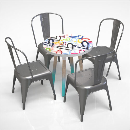 PEGGY-LO-Table-W-GRAFF-TOP-AMOUREUX-BLANC-W-WEATH-OAK-LEGS-001L