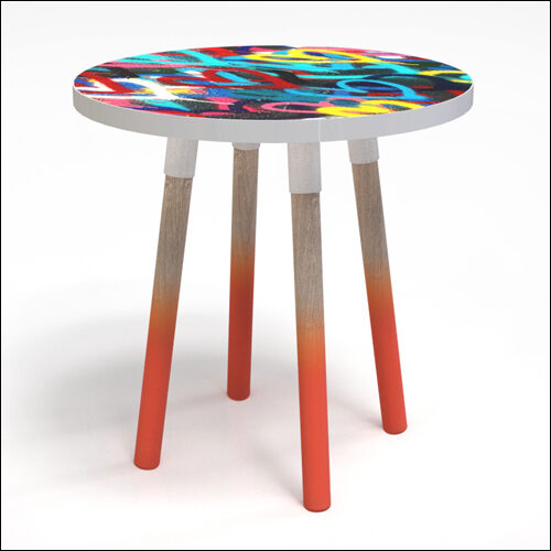 PEGGY-LO-Table-W-GRAFF-TOP-AMOUREUX-BLEU-W-WEATH-OAK-LEGS-001M