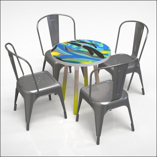 PEGGY-LO-Table-W-GRAFF-TOP-VITE-W-WEATH-OAK-LEGS-001I