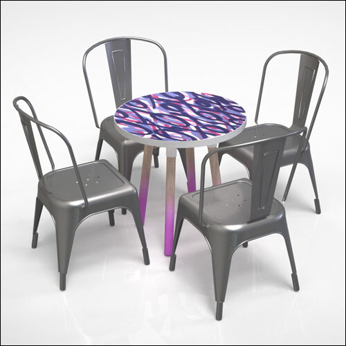 PEGGY-LO-Table-W-GRAFF-TOP-XOXO-DEUX-W-WEATH-OAK-LEGS-001J