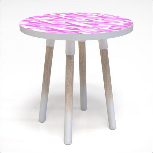 PEGGY-LO-Table-W-GRAFF-TOP-XOXO-UNE-W-WEATH-OAK-LEGS-001C