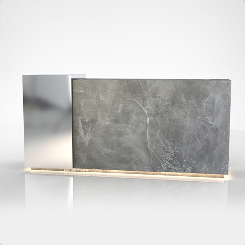 8' Concrete Event Bar with Applique