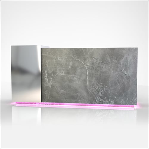 8' Concrete Event Bar with Applique